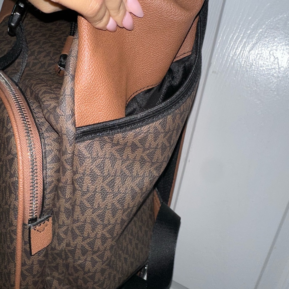 Michael Kors Brown and Gold Backpack - Picture 5 of 6